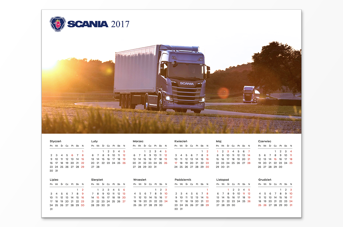 Scania calendar SharpDesign.pl